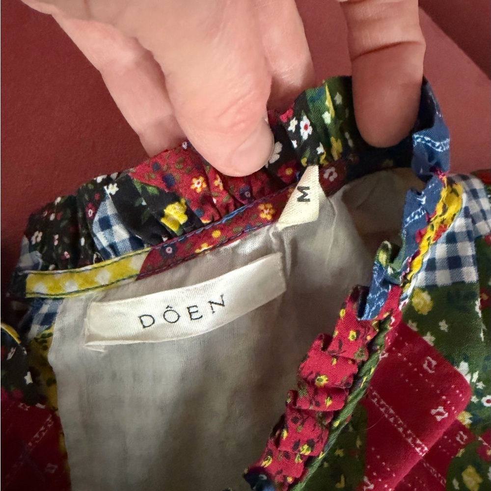 Doen Multicolor Patchwork Blouse - image 3